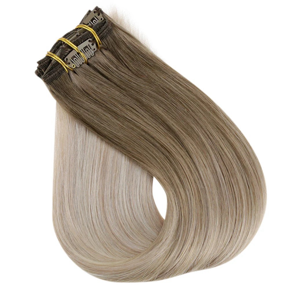 8 PIECE CLIP IN SETS 140-160 GRAMS