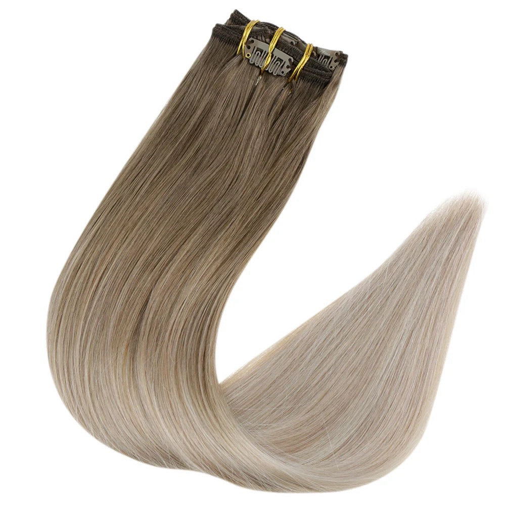 8 PIECE CLIP IN SETS 140-160 GRAMS