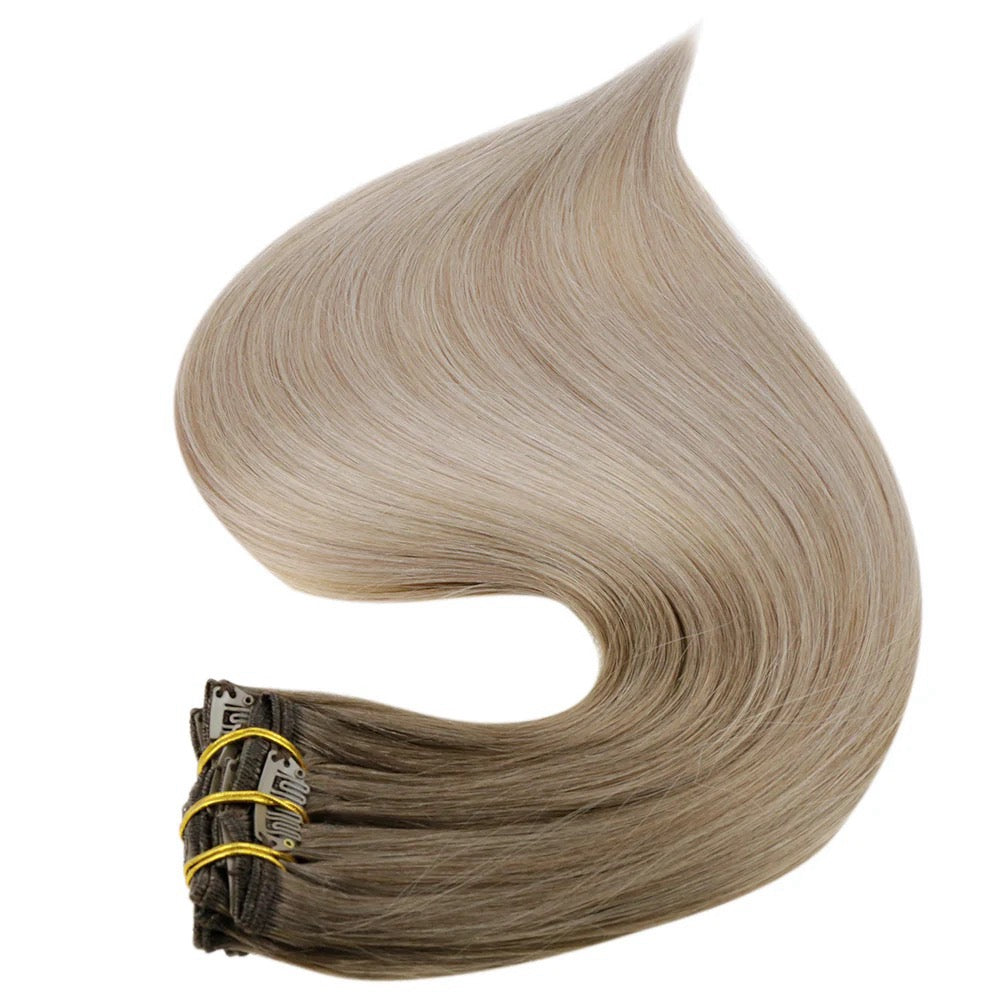8 PIECE CLIP IN SETS 140-160 GRAMS