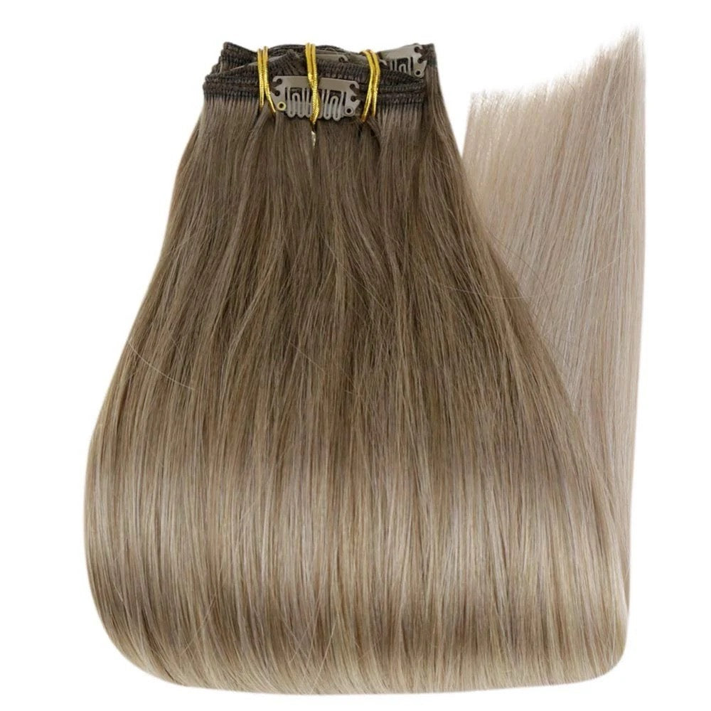 8 PIECE CLIP IN SETS 140-160 GRAMS