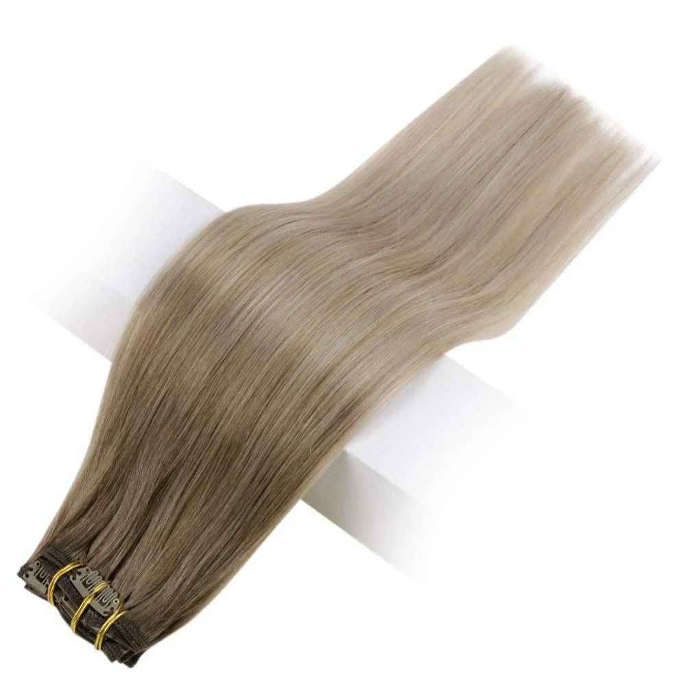 8 PIECE CLIP IN SETS 140-160 GRAMS