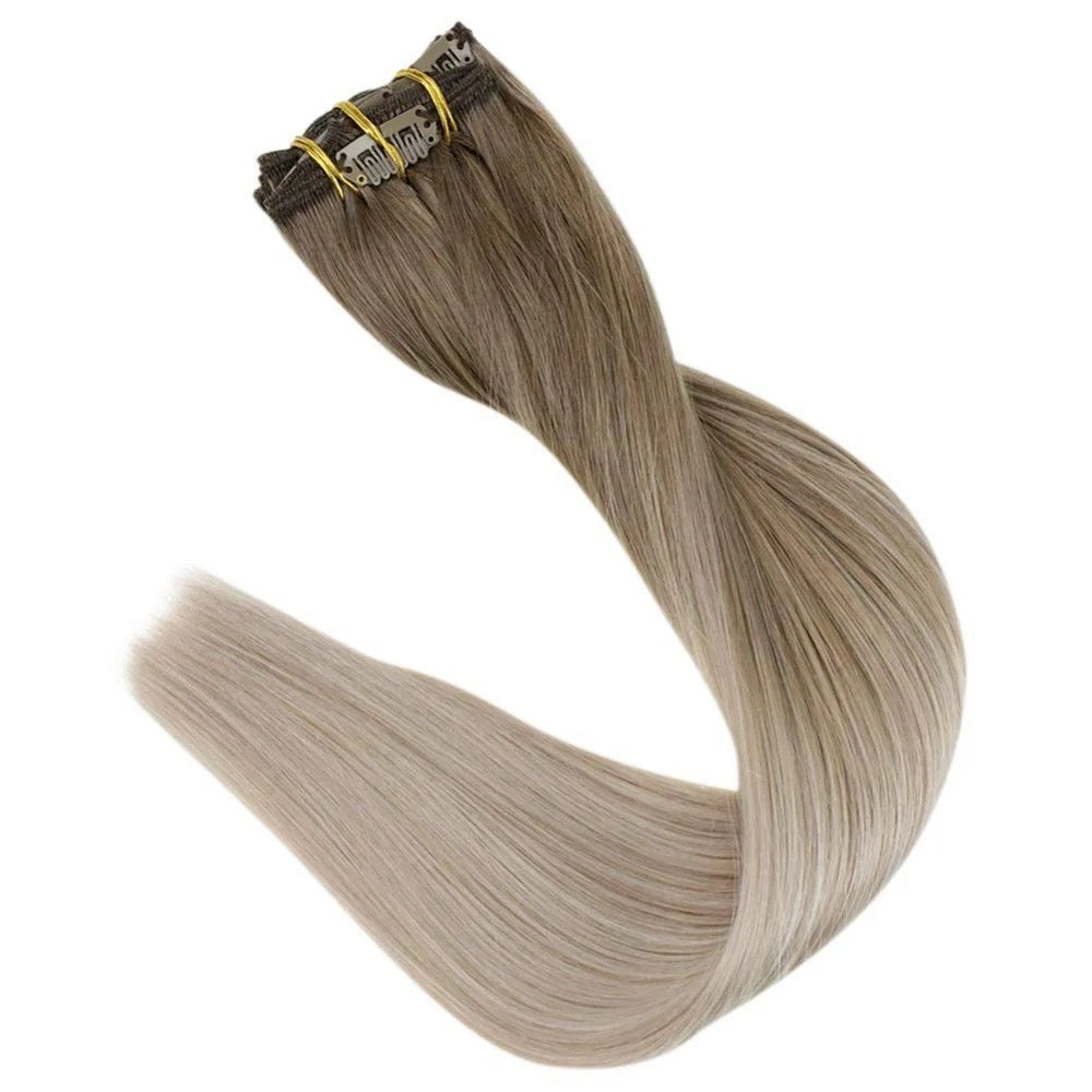 8 PIECE CLIP IN SETS 140-160 GRAMS
