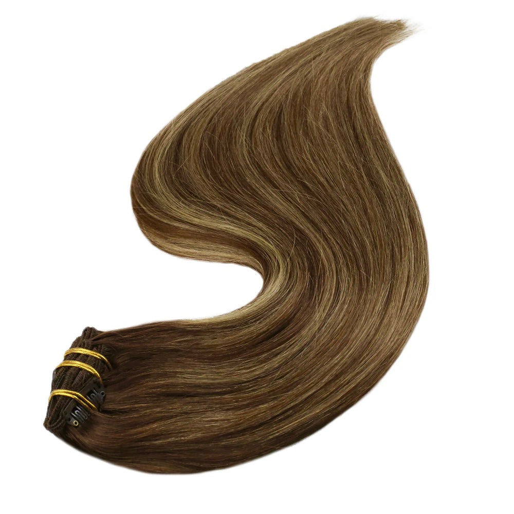8 PIECE CLIP IN SETS 140-160 GRAMS