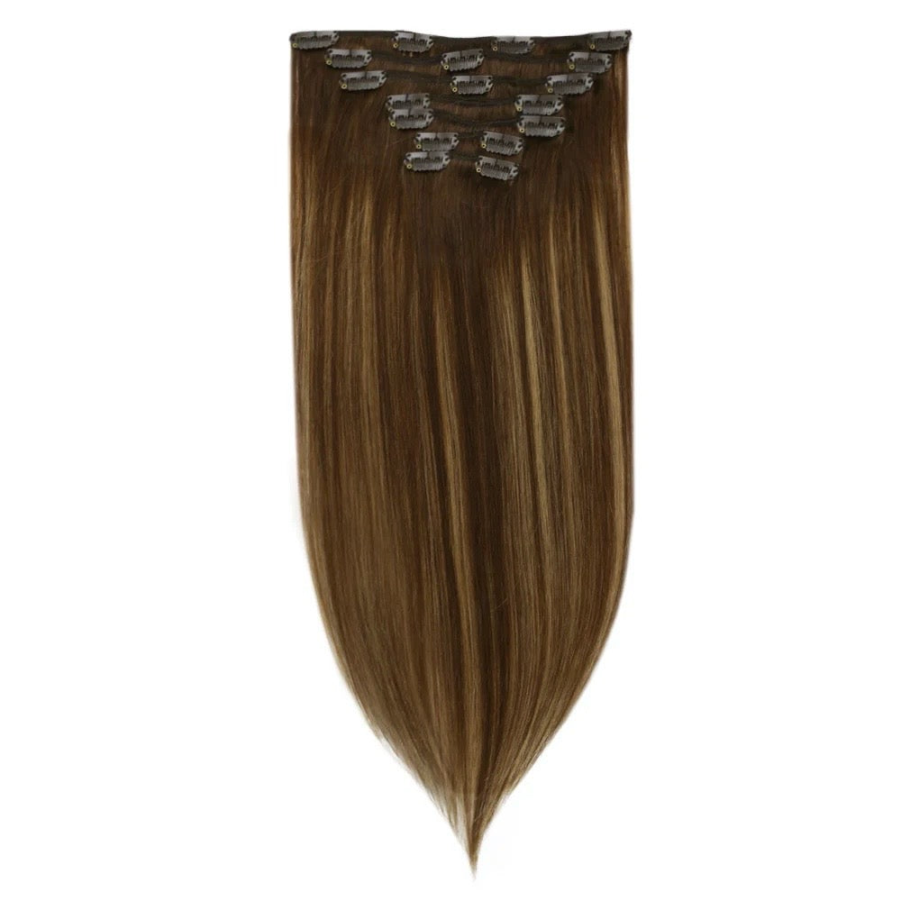 8 PIECE CLIP IN SETS 140-160 GRAMS