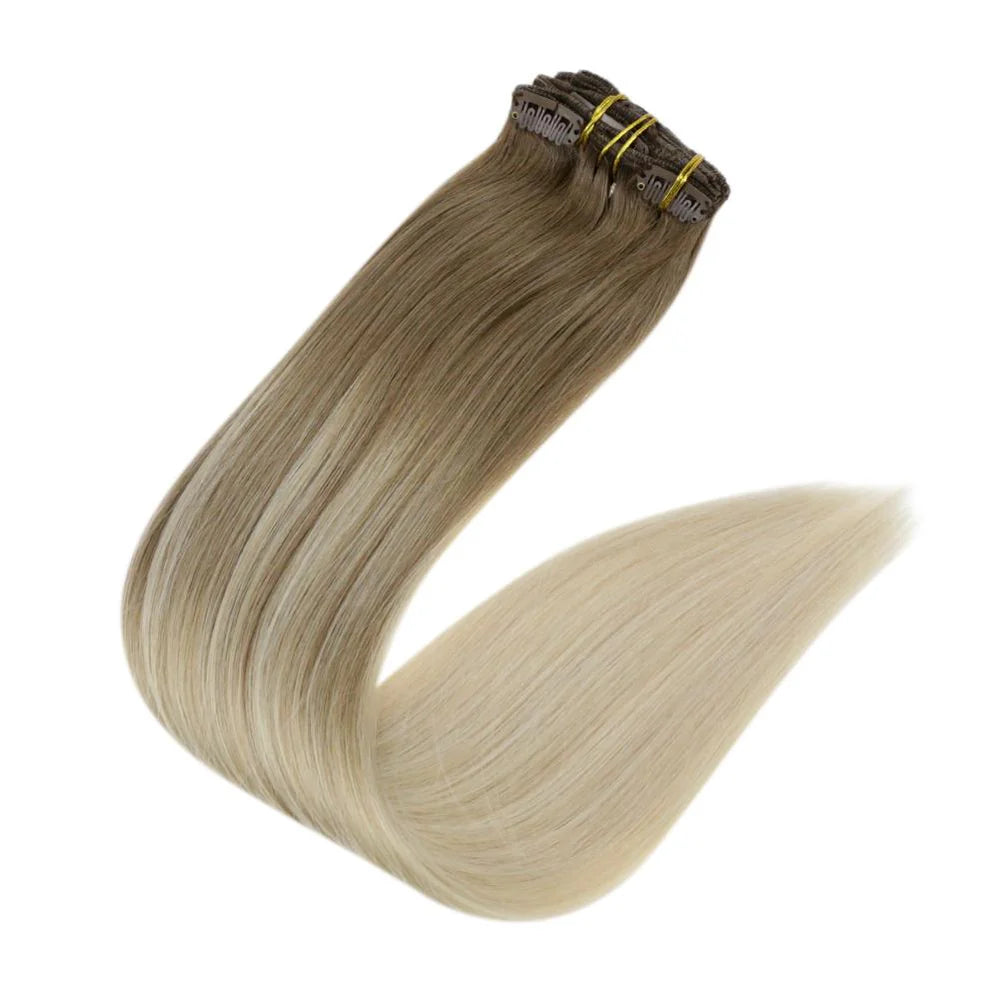 8 PIECE CLIP IN SETS 140-160 GRAMS