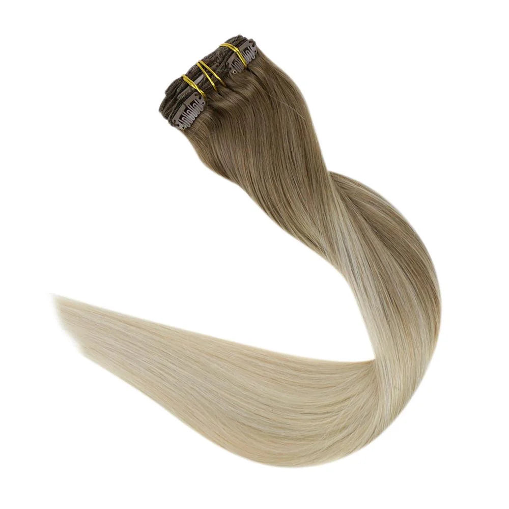8 PIECE CLIP IN SETS 140-160 GRAMS