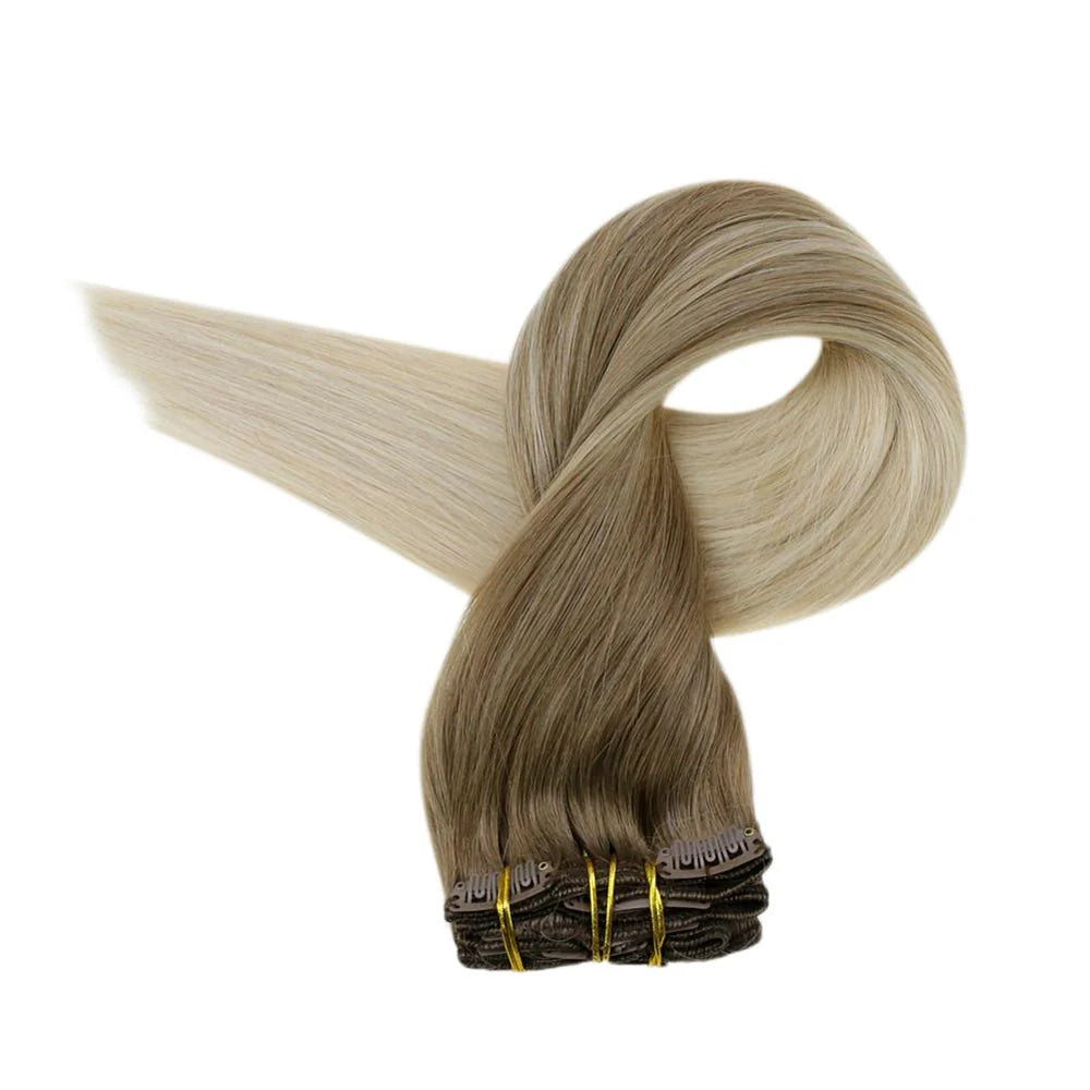 8 PIECE CLIP IN SETS 140-160 GRAMS