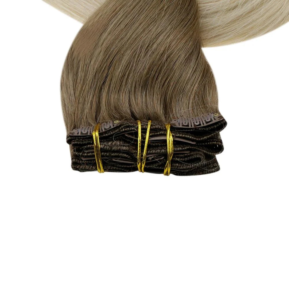 8 PIECE CLIP IN SETS 140-160 GRAMS