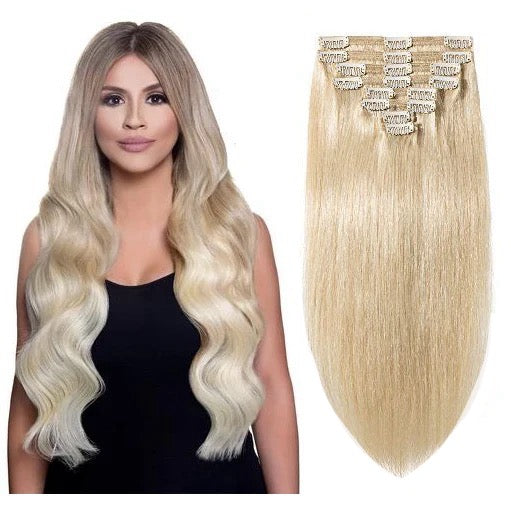 8 PIECE CLIP IN SETS 140-160 GRAMS