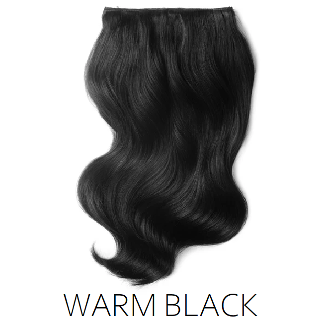#1b natural black one piece clip in hair