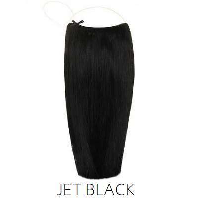 #1 Jet Black Halo Hair Extensions