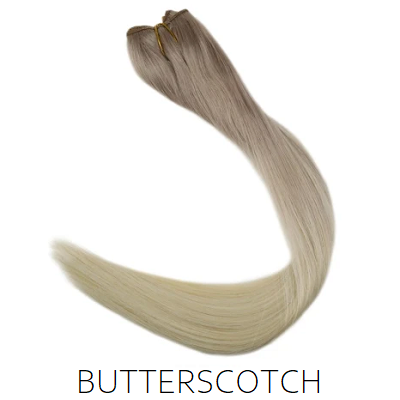 Caramel Blonde Balayage Ombre Halo Hair Extensions