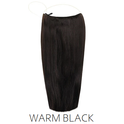 #1B Natural Black Halo Hair Extensions