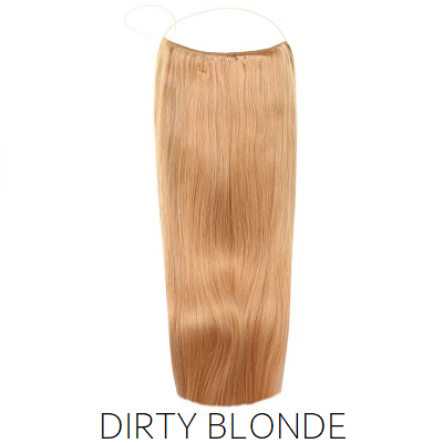 #27 Dirty Blonde Halo Hair Extensions