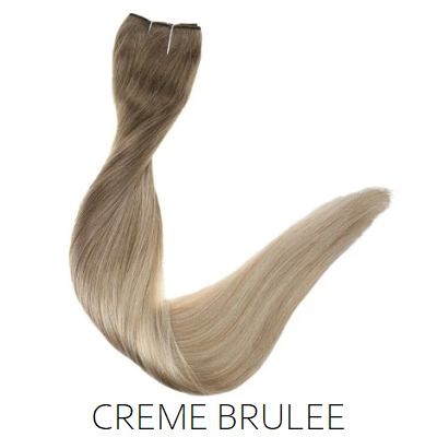 Ash Blonde Ombre Balayage Halo Hair Extensions