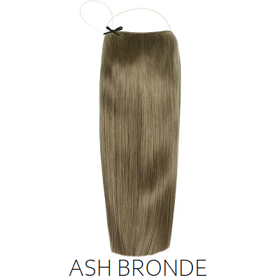 #8A Ash Bronde Light Brown Halo Hair Extensions