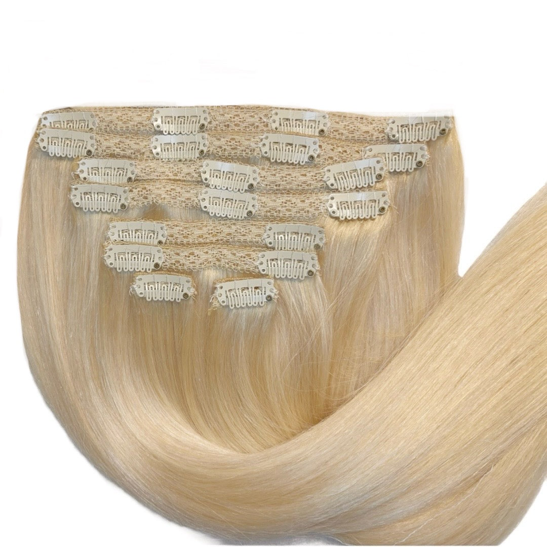 160 gram clip in hair extensions best sale