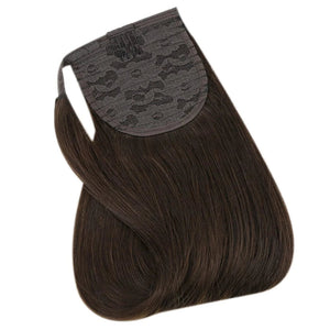 HUMAN HAIR WRAP PONYTAIL