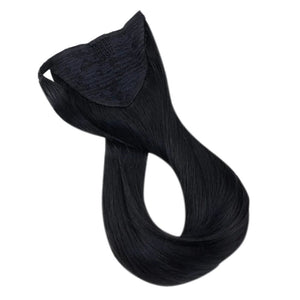 HUMAN HAIR WRAP PONYTAIL