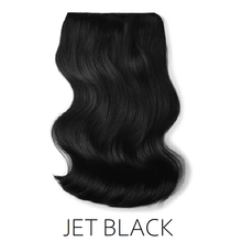 #1 jet black one piece clip in hair
