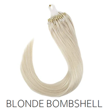 #60 blonde Easy Loop Micro Bead Hair Extensions