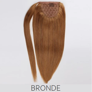 #12 Bronde Light Brown Human Hair Ponytail