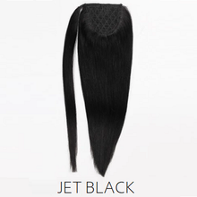 #1 jet black human hair ponytail