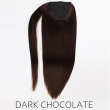 #2 Dark chocolate brown human hair ponytail
