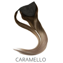 brown caramel blonde human hair ponytail