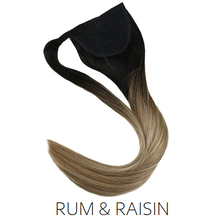 black brown ombre balayage ponytail