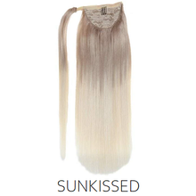 blonde ombre balayage ponytail