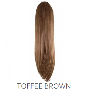 #8 Toffee Light Brown Synthetic Ponytail