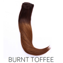#2/8 Burnt Toffee Ombre Balayage Clip in Human Hair Extensions