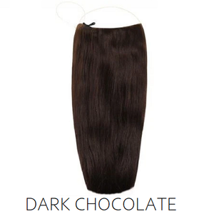 #2 Dark Chocolate Brown Halo Hair Extensions
