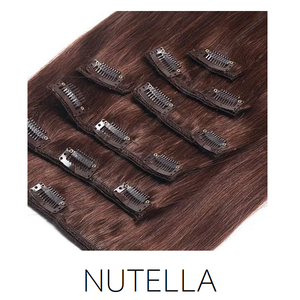 #4 Nutella Clip in Human Hair Extensions